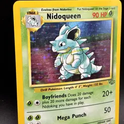 Pokemon TCG Nidoqueen Jungle 7/64 Holo Unlimited Holo Rare - Image 3