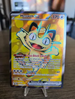 2026 Meowth EX Pokemon Perfect Order 107/088 - Image 1