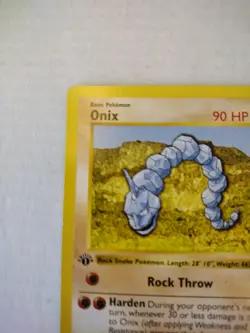 Pokemon Card - Onix 1st Edition Base Set (Shadowless) 56/102 Common - Image 5