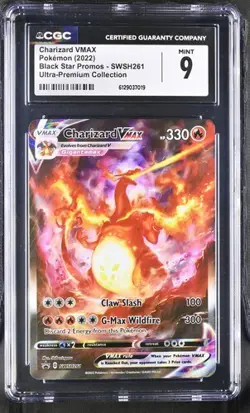 Charizard VMAX *CGC 9* Full Art *Sword & Shield UPC Promo* #261 * Pokemon - Image 1