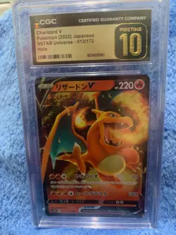 CHARIZARD V 2022 JAPANESE POKEMON STAR BIRTH # 014/100 10 PRISTINE HOLO - Image 1