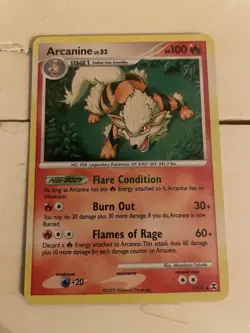 The Pokemon Company Arcanine Rising Rivals 1/111 Holo Rare 100 HP Stage 1 - Image 1