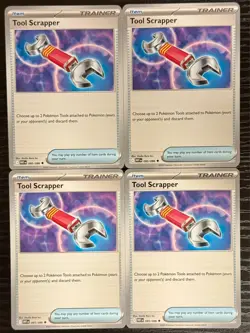 [4x Playset] Tool Scrapper 085/086 WHT: White Flare English Pokemon Card NM - Image 1