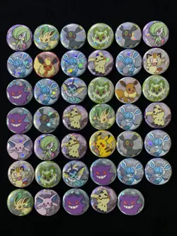 2026 Pokemon TCG S-Chinese Gem Pack Badge Umbreon Eevee Pikachu Lot*41 AD12 - Image 1