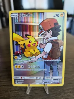 2019 Pikachu Pokemon Cosmic Eclipse Secret Rare 241/236 - Image 1