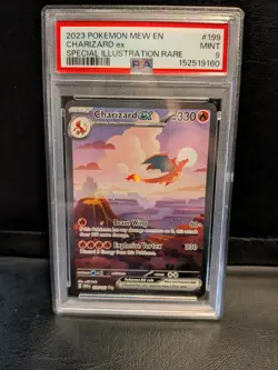 Charizard EX 199/165 - Pokemon Scarlet & Violet 151 Special Illustration PSA 9 - Image 1