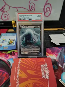 2022 Pokemon SWSH Lugia v Silver Tempest PSA 8 - Image 2