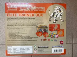 Pokemon Sun & Moon Base Solgaleo ETB Elite Trainer Box Sealed Minor Tear on Top - Image 2