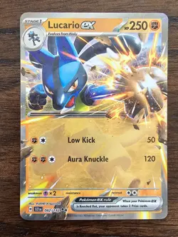Pokemon SV Stellar Crown Lucario ex Double Rare 082/142 - Image 1