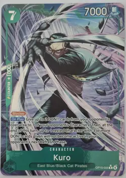 One Piece TCG Kuro OP15-025 SR Alt Art - Adventure on Kami's Island - NM - Image 1