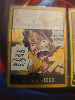 One Piece Gold Don!! Luffy Ring That Golden Bell English OP15 + Luffy Leader - Image 2