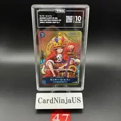 ERROR TAG GEM MINT 10 (958) MONKEY D. LUFFY #P-033 ONE PIECE WEEKLY SHONEN 47 - Image 1