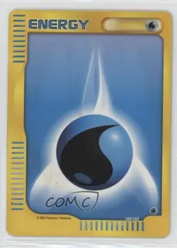 Water Energy Reverse Foil Pokemon e-Card Series Expedition #165 2002 - Image 1