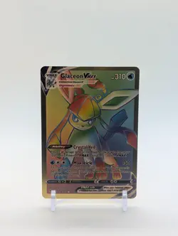 Pokemon🔥GLACEON VMAX 208/203🔥GOLD FOIL Custom Card🔥Rainbow🔥Evolving Skies🔥 - Image 1