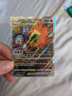 Pokemon Charizard VSTAR SWSH262 Full Art Black Star Promo Holo Card NM Condition - Image 2