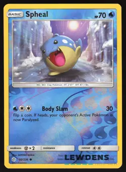 Spheal - 50/236 - Reverse Holo Common - Cosmic Eclipse - Pokemon Card - Image 1