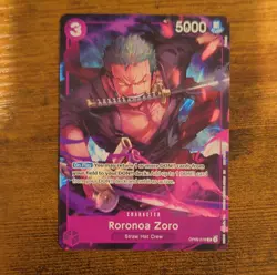 One piece TCG OP09-076 Full art Zoro Character Card - Image 1