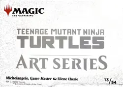 Michelangelo, Game Master Art Card 13 S Art Series: Teenage Mutant Ninja Turtles - Image 2
