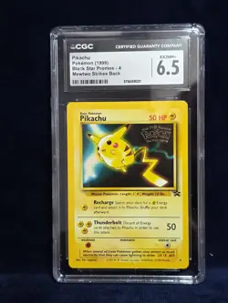 Pokemon PIKACHU Card BLACK STAR PROMO Set #4 Movie Release WB Stamped - Image 1