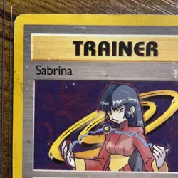 Pokemon TCG Sabrina Trainer Gym Challenge 1st Edition Non-Holo Card 110/132 HP - Image 2
