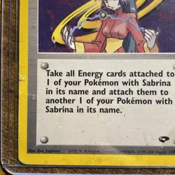 Pokemon TCG Sabrina Trainer Gym Challenge 1st Edition Non-Holo Card 110/132 HP - Image 5