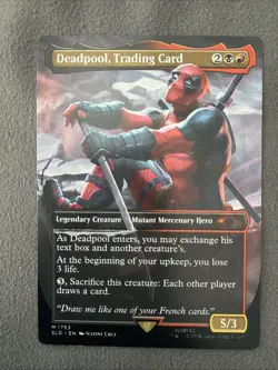 MTG Deadpool Trading Card Secret Lair Drop Series NonFoil M1753 - Image 1