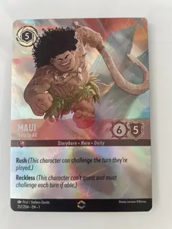 Disney Lorcana - Maui (Hero to All) Enchanted Card - The First Chapter - Image 2