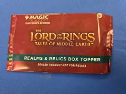 MTG Lord Of The Rings Realms & Relics Box Topper Factory Sealed Pack - Image 1