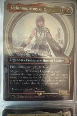 Lightning, Army of One (0320) (Borderless) Final Fantasy Foil - Image 1