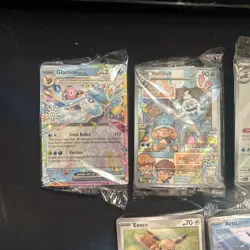 2025 Pokemon Holiday Calendar Promo Card Lot: All 8 Stamped Promos Sealed Packs - Image 1