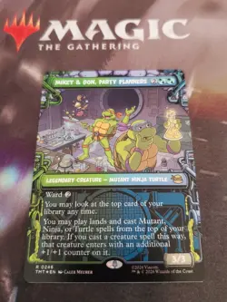 Mtg. Mikey & Don, Party Planners. Foil Showcase. Teenage Mutant Ninja Turtles Nm - Image 1