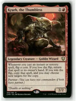 Krark, the Thumbless Normal R Commander Legends 189 NM - Image 1