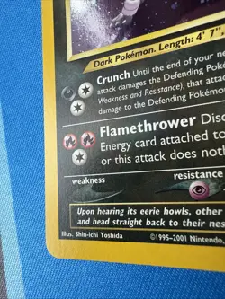 2001 Pokemon HOLO Houndoom Neo Discovery #4/75!! - Image 4