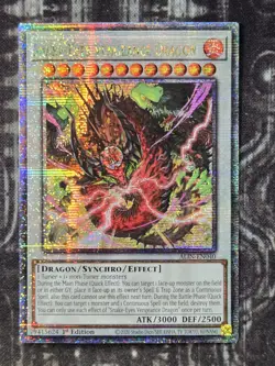 SNAKE EYES VENGEANCE DRAGON - Quarter Century Secret Rare QCR NM ALIN-EN040 - Image 1