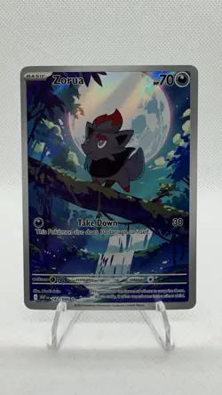Pokemon TCG Zorua 142/086 Sv11w: White Flare Holo Illustration Rare Card - Image 1