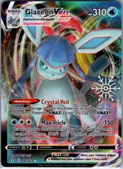 Glaceon VMAX 041/203 SWSH07: Evolving Skies - Pokemon Card - NM - Image 1
