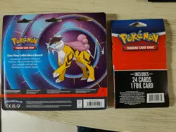Pokemon Raikou Foil 2pk( Phantasmal Flames +Mega Evolution) And 3 25 Card Packs - Image 2