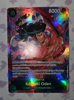 ONE PIECE Card Game Kouzuki Oden OP02-030 Alt Art SR Paramount War English NM/M - Image 1