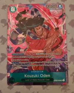 ONE PIECE Card Game Kouzuki Oden OP02-030 Alt Art SR Paramount War English NM/M - Image 2
