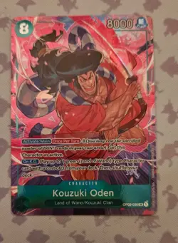ONE PIECE Card Game Kouzuki Oden OP02-030 Alt Art SR Paramount War English NM/M - Image 4