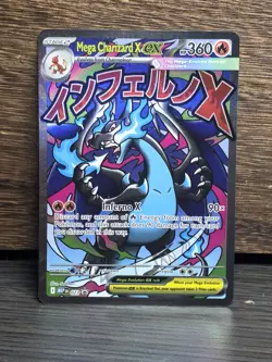 Mega Charizard X ex 023 Holo Mega Evolution Promo Pokemon Card NM - Image 1