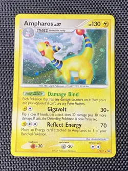 Pokemon Ampharos 1/127 Platinum Holo Rare TCG Card Game LP+/NM - Image 1