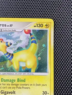 Pokemon Ampharos 1/127 Platinum Holo Rare TCG Card Game LP+/NM - Image 3