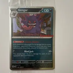 Pokemon Gengar Promo Stamped GameStop Card 130 HP 050/088 POR Regular - Image 1