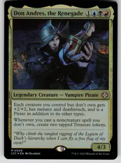 Don Andres, the Renegade Foil Commander: The Lost Caverns of Ixalan 6 MTG NM - Image 1