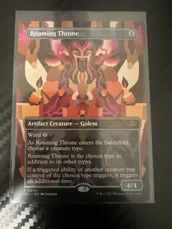 Roaming Throne Foil Borderless The Lost Caverns of Ixalan MTG R 0344 NM/M - Image 1