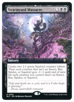 MtG BLC Swarmyard Massacre #55 Extended Art - Image 1