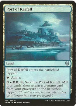 Port of Karfell Kaldheim Foil 265 / 285 C Common MTG Kaldheim - Image 1