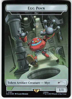 Egg Pawn - Myr Token (Rainbow Foil) T Secret Lair Drop Series 2101 NM - Image 1