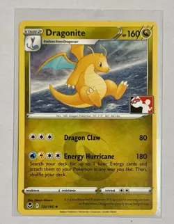 Pokemon Dragonite Prize Pack Series 4 NON-HOLO Play! Stamped Promo 131/195 NM - Image 1